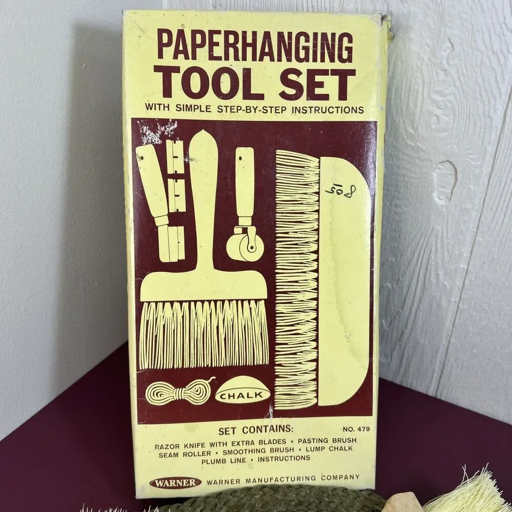 Vintage Warner Paper Hanging Tool Set No. 479 with Original Box